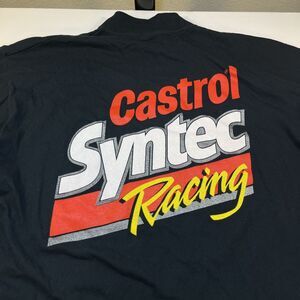 Vintage Y2K CASTROL OIL SYNTEC RACING Long Sleeve TEE T SHIRT Sz Mens L car
